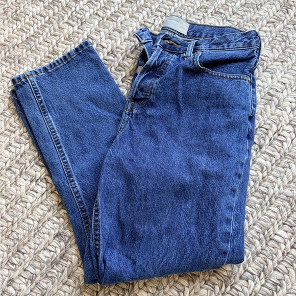 Everlane Denim - Everlane The 90s Cheeky Jeans Size 26 Medium Wash High Rise Straight Denim